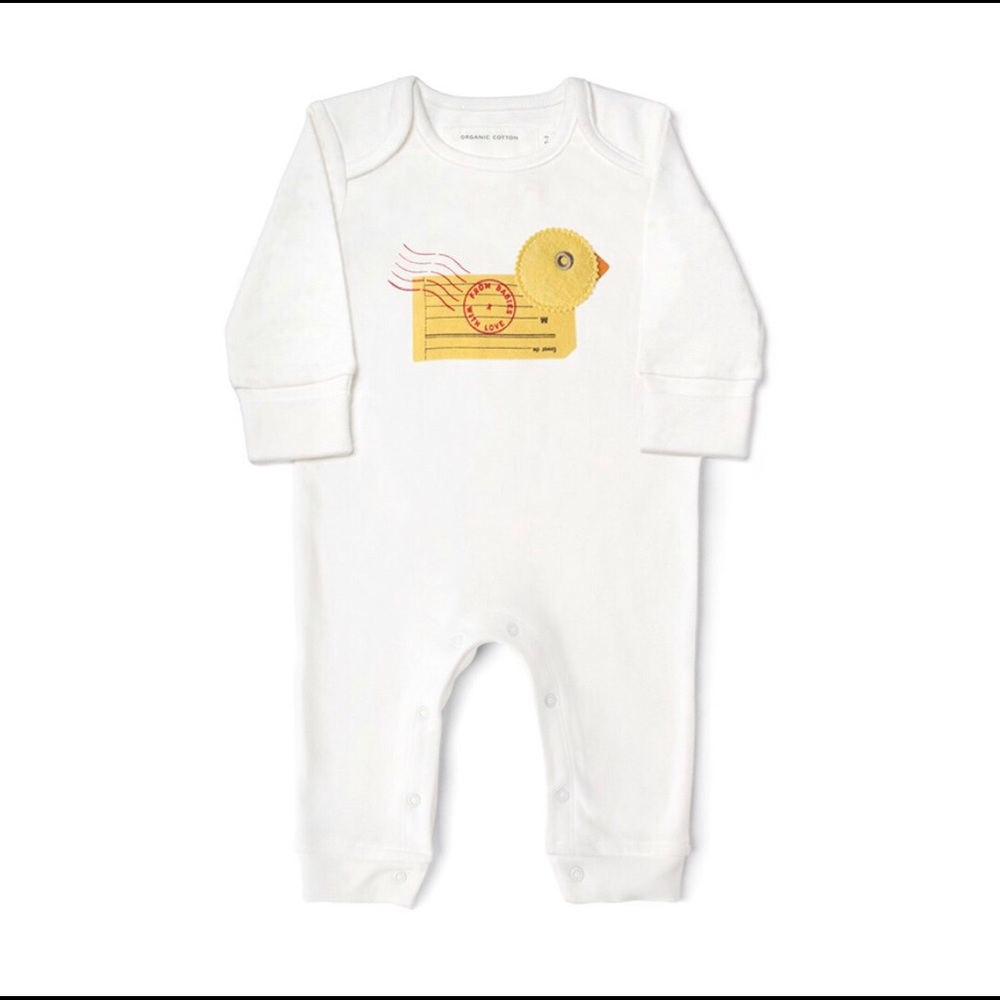 🆕 100% Organic Cotton Duck Playsuit